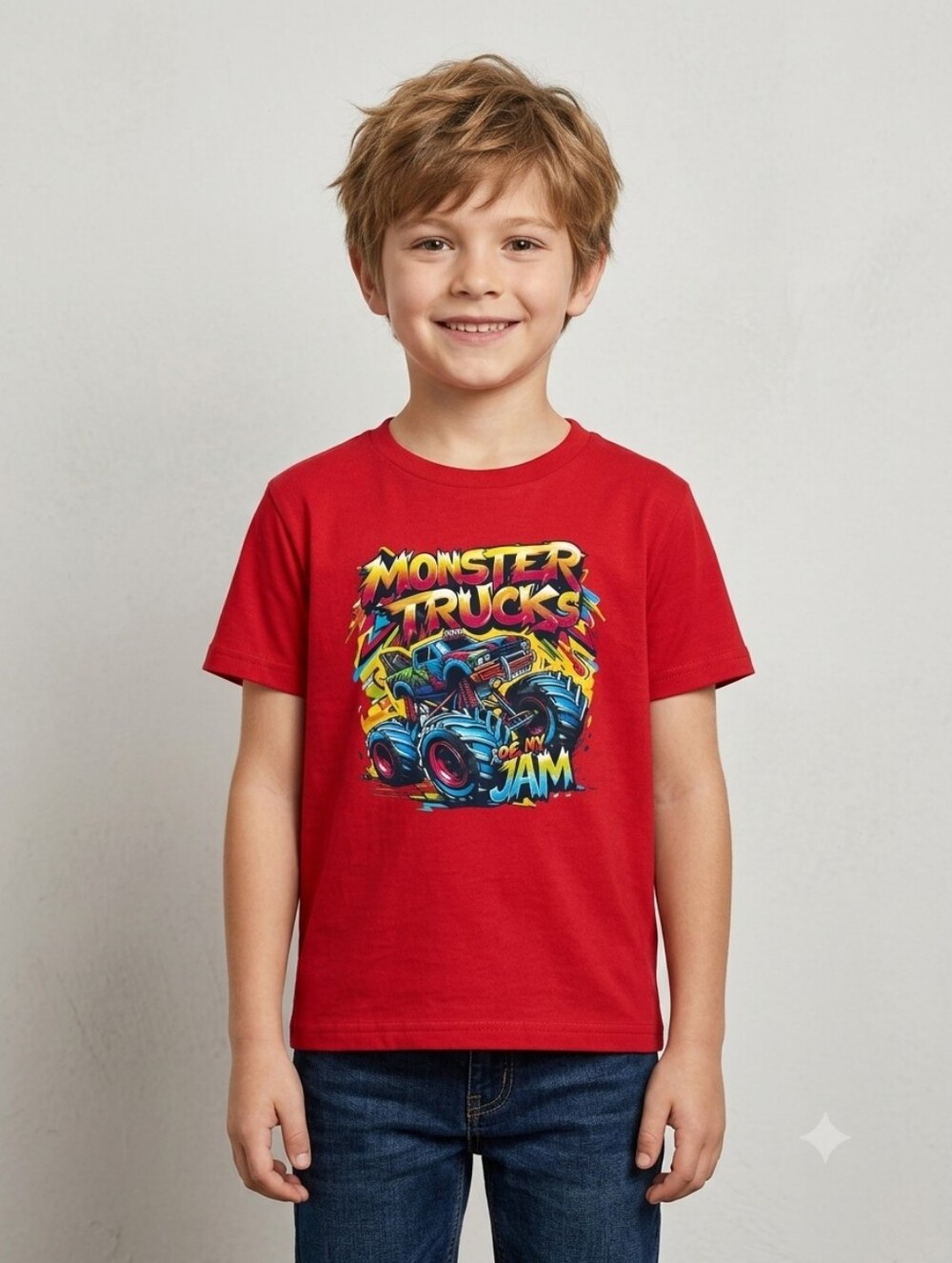 ❤️Monster Trucks Graphic Kids T-Shirt